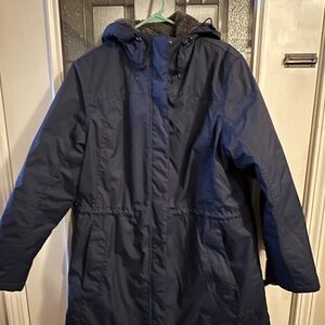 L.L. Bean Blue Warm Hooded Jacket
